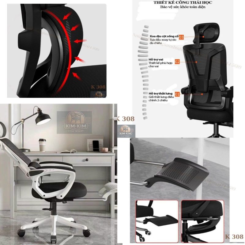 ghế công thái học giá rẻ đươi 2 triệu tại bình dương