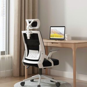 ghế văn phòng đẹp,sang trọng,lưng lưới màu đen