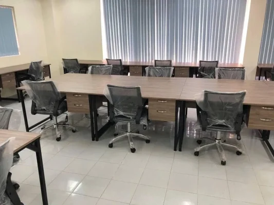 Ghế Xoay Lưng Lưới Thấp K209 bố trí thực tế tại văn phòng