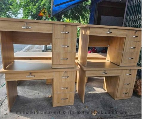 Bàn làm việc văn phòng bằng gỗ có ngăn kéo khóa tại Bình Dương,tp hồ chí minh