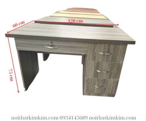 Bàn làm việc văn phòng bằng gỗ có ngăn kéo khóa tại Bình Dương,tp hồ chí minh