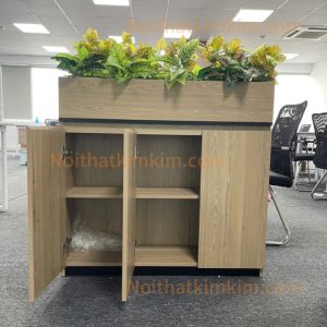 Tủ cây văn phòng K-03 có cánh mở, tiện lợi cho không gian làm việc tại Thủ Dầu Một, Dĩ An.