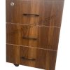 Hộc tủ gỗ di động 3 ngăn KHT-03 bằng gỗ MDF phủ Melamine, có khóa và bánh xe – Nội Thất Kim Kim Bình Dương.