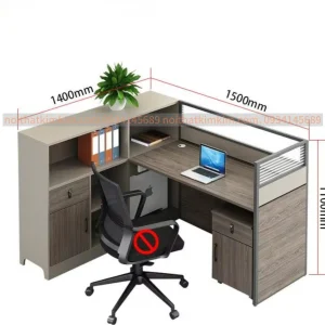 Bàn làm việc khung nhôm gỗ công nghiệp KBC-06 thiết kế hiện đại tại Bình Dương