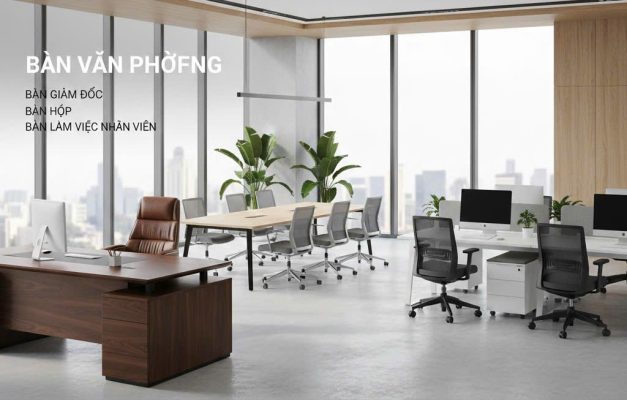 bàn ghế văn phòng đẹp cho văn phòng nhỏ tại bình dương