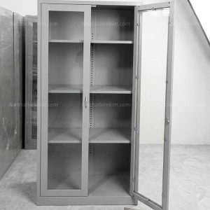 Tủ sắt đựng hồ sơ 2 cánh kính tiện dụng cho văn phòng công ty